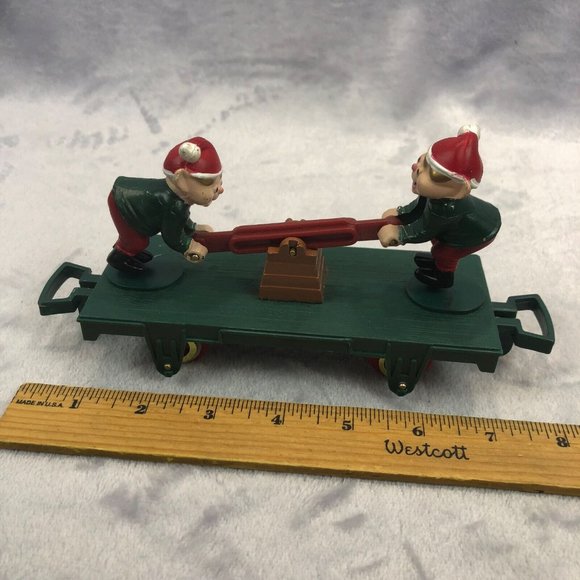 1993 Toy State North Pole Christmas Magic Express Animated Elf Elves Train Car - Picture 3 of 8